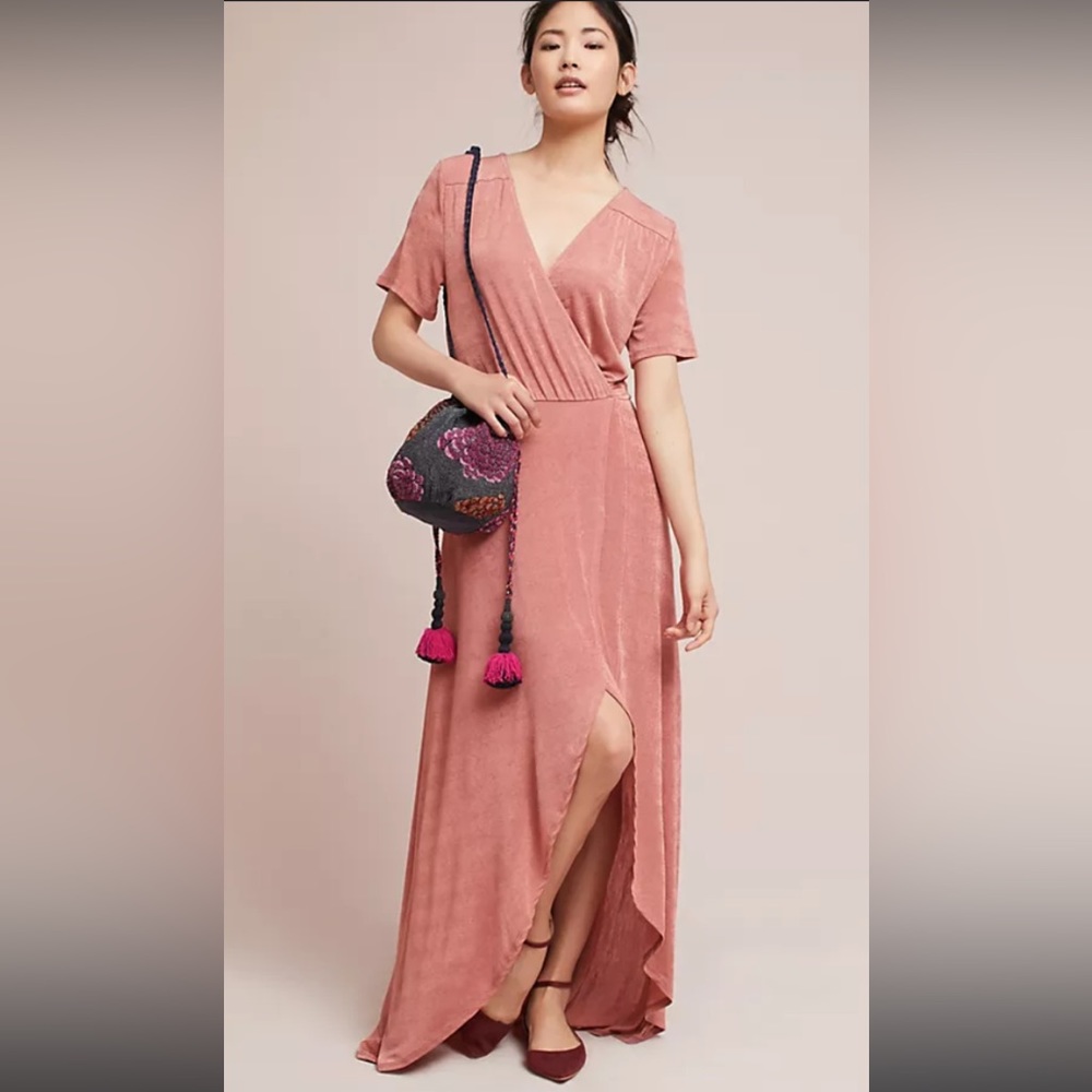 Anthropologie J.O.A. Natasha Wrap Dress